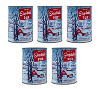 Pack de 5 conserves de sirop d'érable ambré du Québec - Pur à 100% - Canne de 540ml x 5 unités