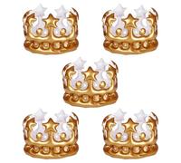 Pack De 5 Couronnes D'Anniversaire, Couvre-Chef Gonflables, Accessoires De Décoration De Vêtements, Couvre-Chef De Décoration D'Anniversaire, Couronnes De Décoration De Vacances