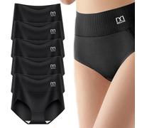 Pack de 5 Culottes Gainantes Taille Haute Culotte Taille Haute en Coton Respirant pour Femmes - Culotte Hipster Élégante et Confortable