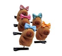 PACK DE 5 Dessins Animés Capybaras En Peluche Épingles À Cheveux À La Mode