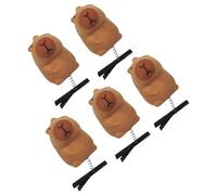 PACK DE 5 Dessins Animés Capybaras En Peluche Épingles À Cheveux À La Mode