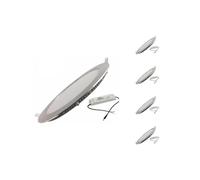 Pack de 5 - Downlight Dalle LED Extra Plate Ronde ALU 18W - Blanc Chaud 2300K - 3500K - SILAMP