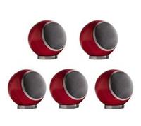 Elipson Planet M 5.0 set d'enceintes 400 W Home cinéma Rouge 5.0 canaux 2-voies 80 W