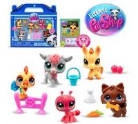 Hasbro Littlest Pet Shop - Coffret Collector Thème Ferme 5 animaux et accessoires BF00510