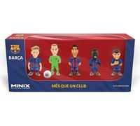 Minix Collectible Figurines – Pack de 5 figurines Barcelona 7 cm Bleu