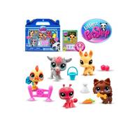 Pack de 5 figurines Bandai Littlest Petshop Ferme