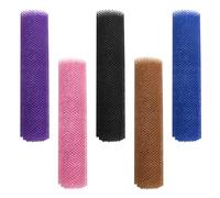 Pack De 5 Filets De Lavage Africains, Éponge Africaine, Éponge De Bain Africaine, Filet Exfoliant, Épurateur De Dos De Douche, Luffa, Filet De Douche