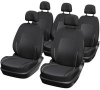 Pack de 5 housses auto universelles - XLCOVER - Monospace - Compatible Airbags - Housses les assises, dossiers et appuis-tête