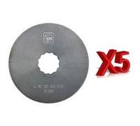 Pack De 5 Lames De Scies Hss À Denture Fine Ø63Mm Fein 63502102070 G