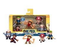 Coffret 5 Figurines Miniatures Affrontement One Piece - édition Live Action Netflix, 5 Personnages de 5 à 6,35 cm : Luffy, Zoro, Chopper, Mr. 5 et Wapol, Collectionne-Les Tous !