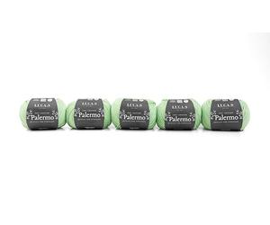 Pack de 5 pelotes de fil à tricoter et crochet Luca-S Palermo 100 % coton mercerisé certifié Oeko-Tex, coton Giza, 50g (1.8oz) 125m (136 Yards) - Fil à tricoter et crochet en coton, durable pour
