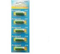 Pack de 5 Piles A23 Alcaline 12V 23A, LRV08, L1028, RVO8, MS21, MN21, E23A, K23A, V23GA, GP23A, 8LR932, 8LR23, VR22, 8F10R, EL12 - IRIOS -