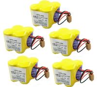 pack de 5 piles de rechange BR-2 / 3AGCT4A 6V 4400mAh Pack de 5 piles de rechange pour systèmes CNC A98L-0031-0025