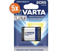 Pack de 5 piles lithium Varta Photo 2CR5 6V 1600mAh pour appareils photo et flash