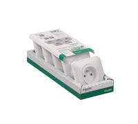 Pack de 5 prises de courant encastrées - 2P+T - 16A - 250V - SCHNEIDER OVALIS - blanc
