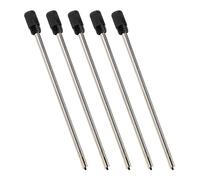 Pack De 5 Recharges De Stylo À Bille, Recharges De Stylo À Bille Noir, Recharges De Stylo En Métal, Accessoires De Stylo À Bille, Fournitures De Travail Et De Bureau