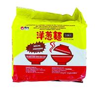 Pack de 5 Soupes / Nouilles instantanées saveur Oignon 85g - Prêt en 3 minutes - Marque Wei Lih (4 packs)