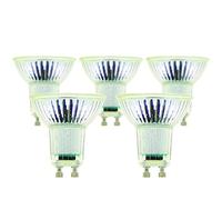 Pack de 5 Spot LED GU10 - Éclairage Angle 36° - Ampoule LED GU10 4,8W Équivalent 50W - Lumière Blanche Chaude - Xanlite
