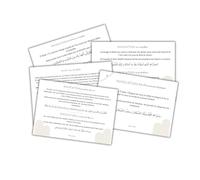 Pack de 5 Stickers Muraux, Invocation quotidienne Islamique, Adhésives, Format A5, Rappel, Douas en Français, Arabe et Phonétique, Apprentissage facile, Education Islamique