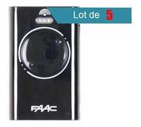 Pack de 5 Télécommandes FAAC XT2-868 SLH Noir G