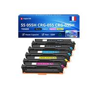 Pack de 5 Toners compatible pour Canon 055H 3013C002 3014C002 3015C002 3016C002 Noir et Couleurs