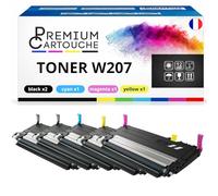 Pack de 5 Toners Compatible pour HP 117A W2070A W2071A W2072A W2073A Noir et Couleurs