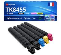 Pack de 5 Toners compatible pour Kyocera TK-8455 Noir et Couleurs NOPAN-INK