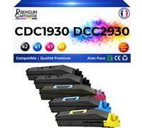 Pack de 5 Toners compatible pour Triumph-Adler 653010010 653010011 653010014 653010016 Noir et Couleurs