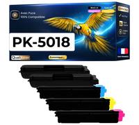 Pack de 5 Toners compatible pour Utax 1T02TW0UT0 1T02TWCUT0 1T02TWBUT0 1T02TWAUT0 PK5018 PK 5018K