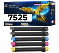 Pack de 5 Toners compatible pour Xerox 006R01513 006R01516 006R01515 006R01514 Noir et Couleurs