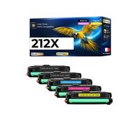 Pack de 5 Toners Générique W2120X W2121X W2122X W2123X 212X compatible HP Color LaserJet Enterprise M554dn M555dn M578dn