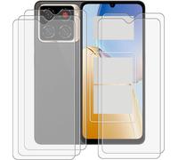 Pack De 5 Verres Trempés 9h Pour Zte Blade A56 (6,75"") ¿ Protection Écran Anti-Rayures, Anti-Chocs, Haute Transparence, Sans Bulles