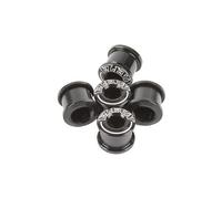 Pack de 5 vis cheminees elevn double key 6 5 x 4mm noir