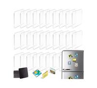 Pack de 50 Aimants de Cadre Photo Carrés en Acrylique Transparent de 2x2 Pouces pour le Scrapbooking DIY et la Décoration de Bureau