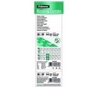 Fellowes Peignes de reliure en plastique 28 mm 21 anneaux A4 240 feuilles Noir 50 unités