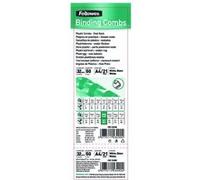 Fellowes Baguettes De Reliure Plastique, Format A4, Noir