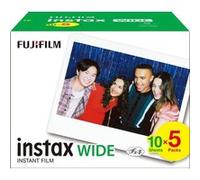 Pack de 50 Films Fujifilm pour appareils photo instantanés Instax Wide Blanc G