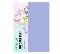 Pack de 50 Subcarpetas Resistentes Tamaño A4 Color Violeta 180g