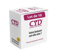 Pack de 50 tests - Test anti drogue - Kit de dépistage de drogues rapide et pratique pour boissons - Détection en 2 minutes - 10 sachets de 5 tests - Kits de tests à prendre partout avec vous