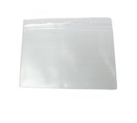 Pack de 50 Vinyle A6 ID Porte badge Poche Porte Pochettes Par Lanyards Tomorrow HORIZONTAL Size 16cm x 13cm Pour Carte 14.8 x 10.5cm Clair PVC d'identité plastique ID Carte Badge Porte-cartes Badge