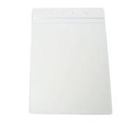 Pack de 50 Vinyle A6 ID Porte badge Poche Porte Pochettes Par Lanyards Tomorrow VERTICAL Size 17.5 x 11.8cm Pour Carte 14.8 x 10.5cm Large Clair d'identité plastique ID Carte Badge Porte-cartes Badge