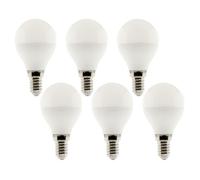 Pack de 6 ampoules LED 4 2W E14 sphérique - Zenitech