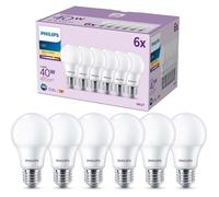 Philips Lighting 929003540256 pack de 6 ampoules LED E27, 40W, blanc chaud