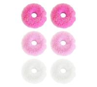 Pack De 6 Attaches De Cheveux En Peluche, Attaches De Cheveux Mignonnes, Attaches De Cheveux Douces, Attaches De Cheveux Élastiques, Accessoires De Cheveux
