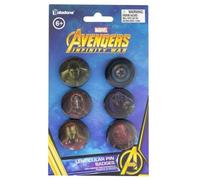 Pack de 6 badges Avengers Infinity War, modèle Lenticular.