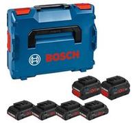 Pack de 6 batteries 4x4.0Ah + 2x8.0Ah + coffret L-BOXX - BOSCH - 1600A02A2T Noir G