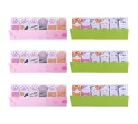 Pack De 6 Bloc-Notes Chat, Bloc-Notes Mignons Et Amusants, Bloc-Notes Autocollants, Adaptés Au Bureau, À L'École Et À La Maison