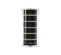 Pack de 6 Bobines de Fil à Canette Sulky Pré-enroulé 120m - Gutermann : Fil à Broder de Haute Qualité pour Machine(...) - Noir Noir G