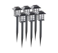 Pack de 6 bornes solaires à LED "Asian" - Lunartec