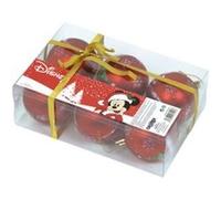 Arditex Lot de 6 boules de Noël WD13421 Disney Mickey Ø 8 cm Rouge